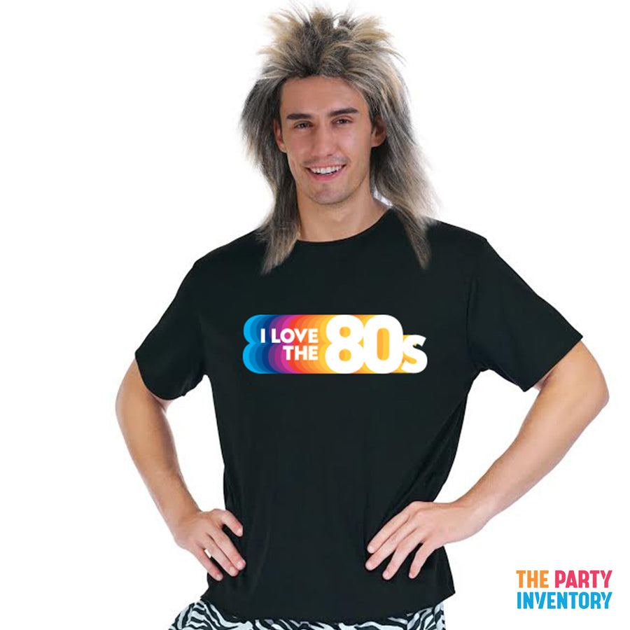 Adult Mens I love the 80s Printed T-Shirt