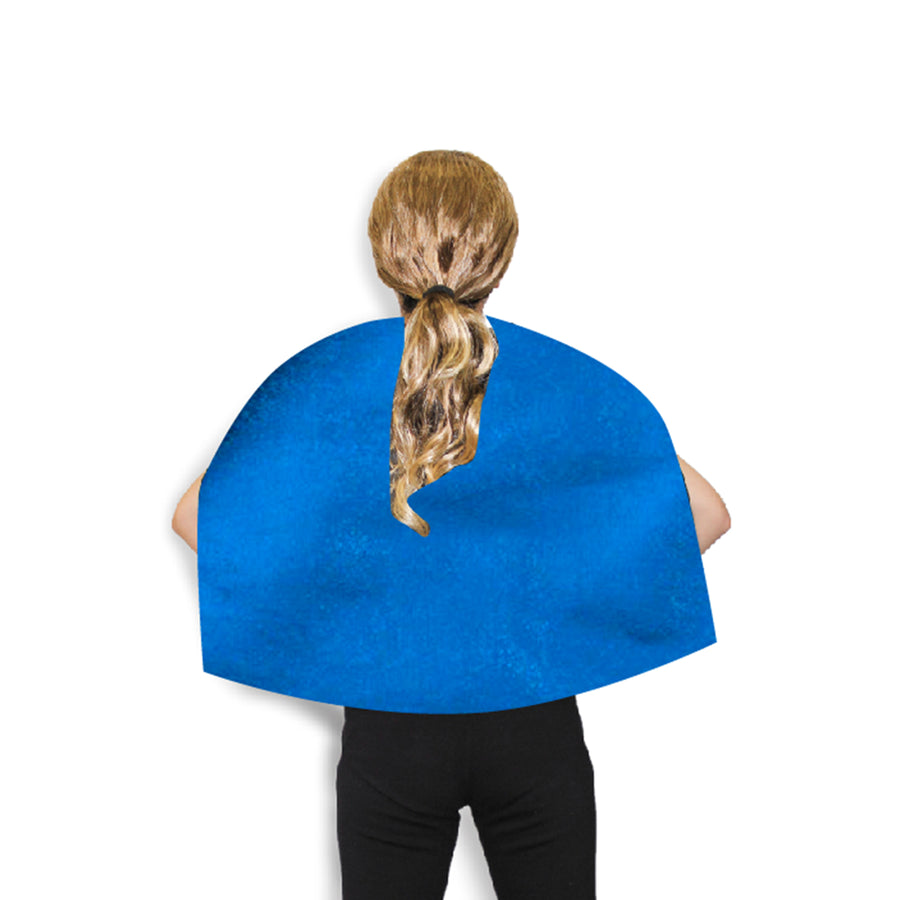 Short Metallic Cape (Blue)