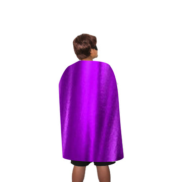 Midi Metallic Cape (Purple)