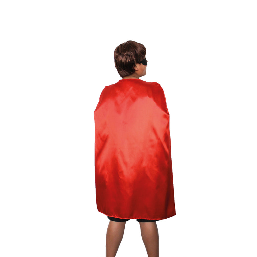 Midi Satin Cape (Red)