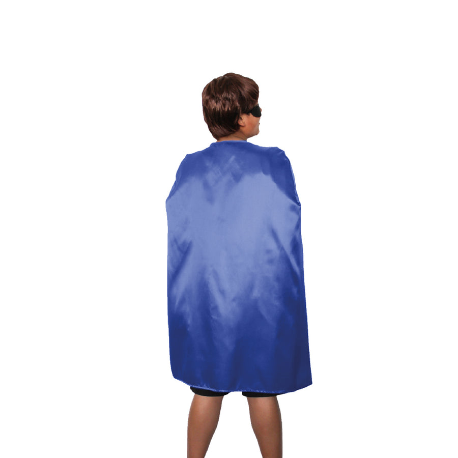 Midi Satin Cape (Blue)