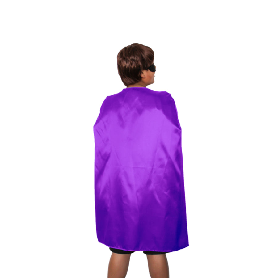 Midi Satin Cape (Purple)