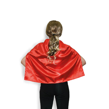 Short Satin Cape (Red)