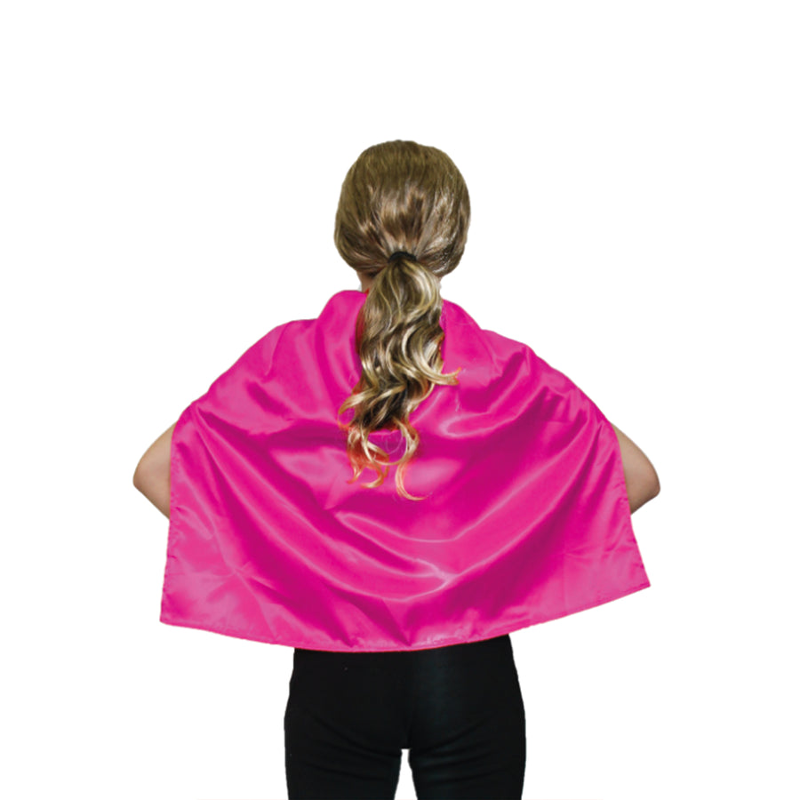 Short Satin Cape (Pink)