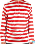 Adult Red & White Stripe Top