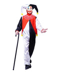 Adult Black and White Jester Costume