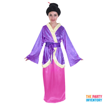 Purple Japanese Kimono Costume
