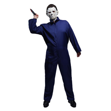 Adult Psycho Serial Killer Navy Costume