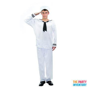 Adult White Sailor Costume