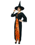 Adult Black and Orange Witch Costume