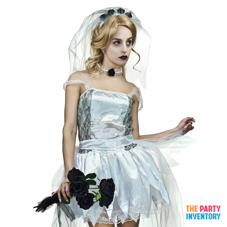 Adult White Queen Zombie Costume