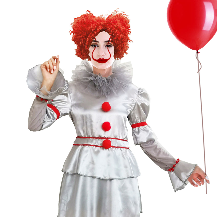 Adult Evil Killer Clown Girl Costume