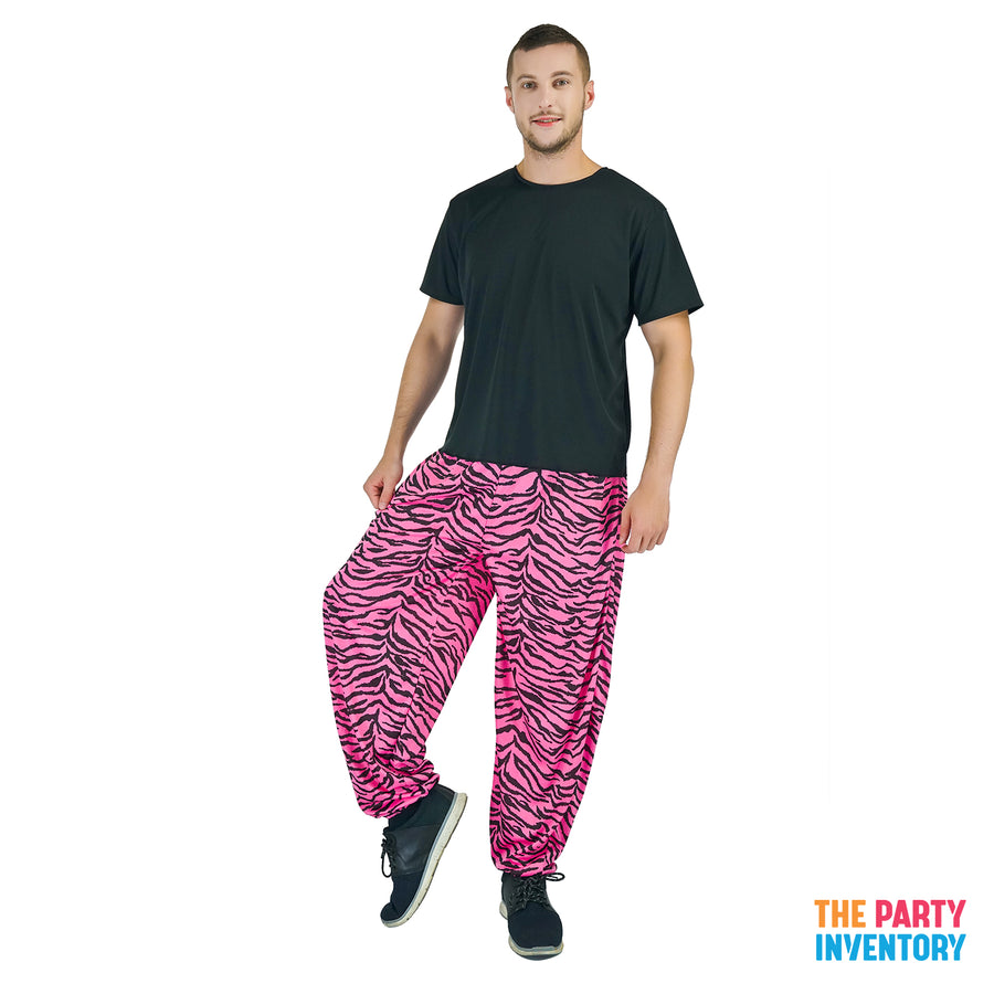 Adult 80's Pink Punk Rock Pants Costume