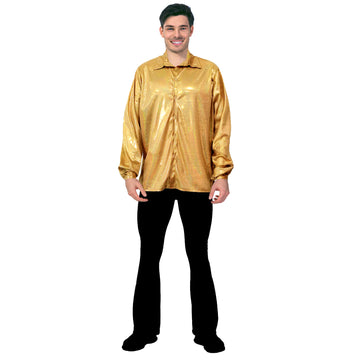 Adult Disco Shirt (Gold)
