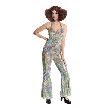 Adult Ladies Disco Jumpsuit