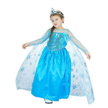 Children Ice Queen Costume