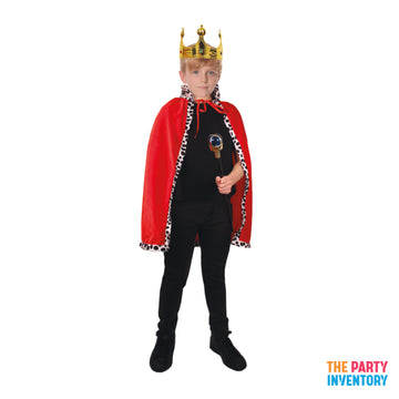 Children King Costume (Red)