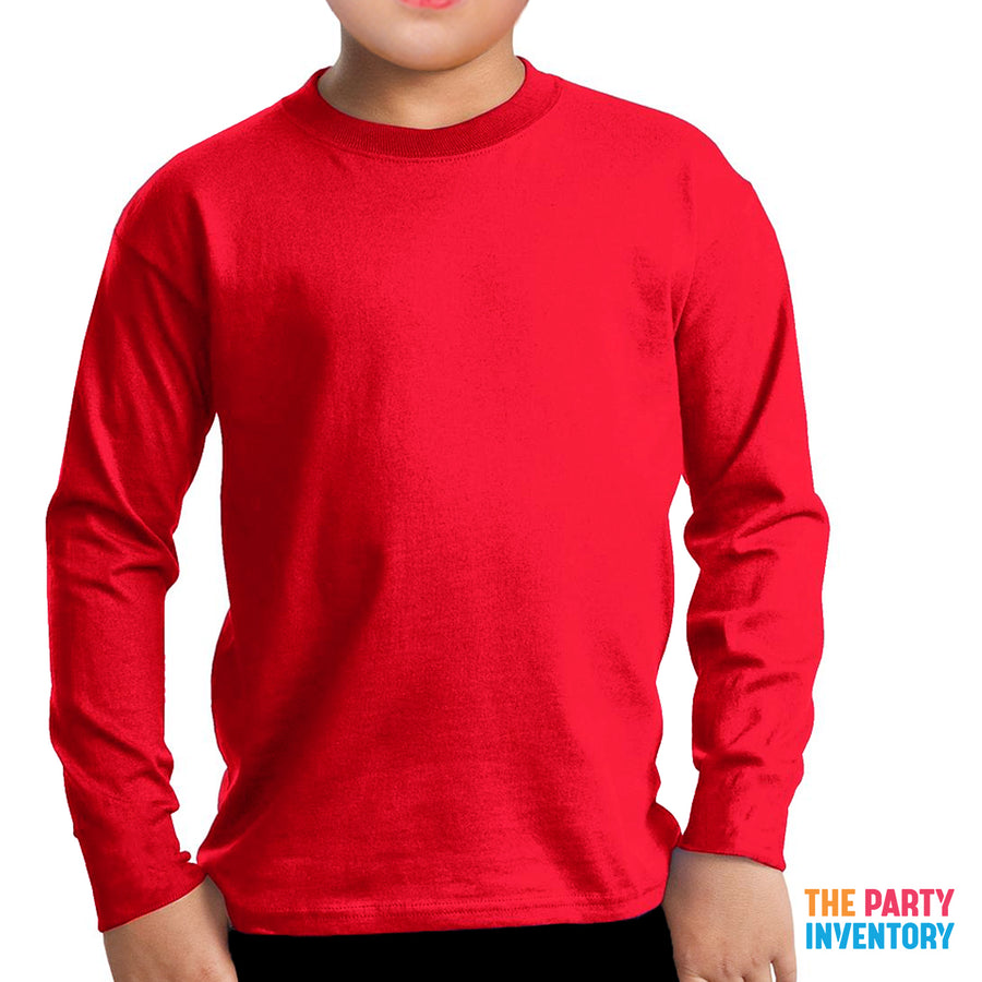 Children's Long Sleeve Top (Red)