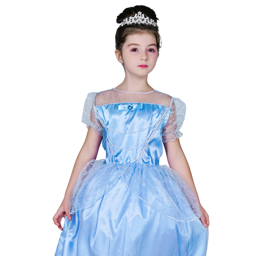 Children Blue Princess Costume