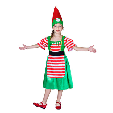 Children's Christmas Elf Girl Costume