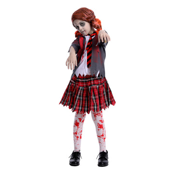 Children Zombie School Girl Costume