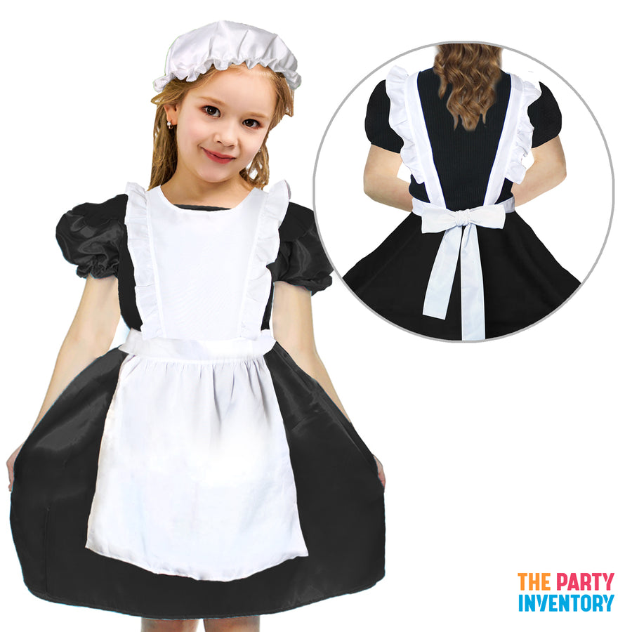 Children's Colonial Apron & Hat Costume Set