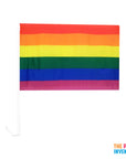 Rainbow Car Flag