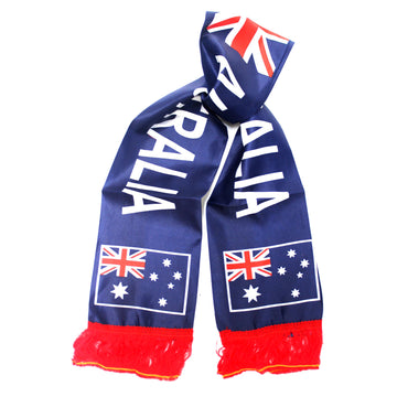 Australian Flag Scarf with fringing