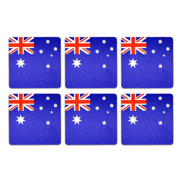 Australian Flag Coasters (6pcs)