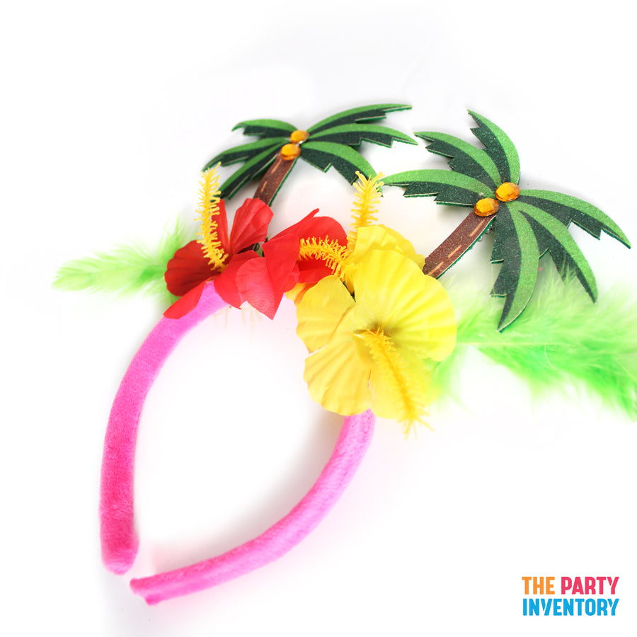 Hawaiian Palm Tree and Flower Hairband