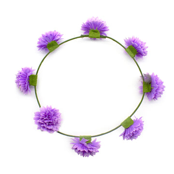 Purple Dhalia Flower Crown