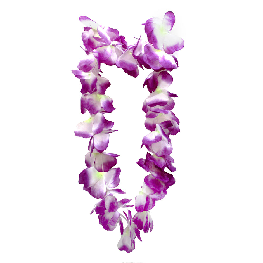 Duluxe Large Flower Lei (Purple)