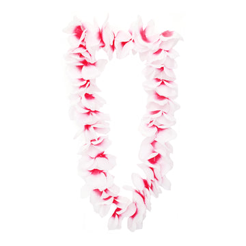 Duluxe Large Flower Lei (Pink/White)