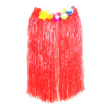 Hawaiian Skirt (Long) (Red)