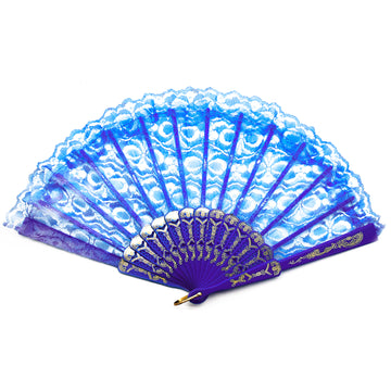 Lace Fan (Dark Blue)