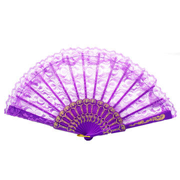 Lace Fan (Purple)