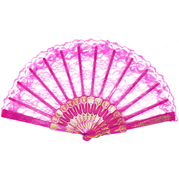 Lace Fan (Hot Pink)