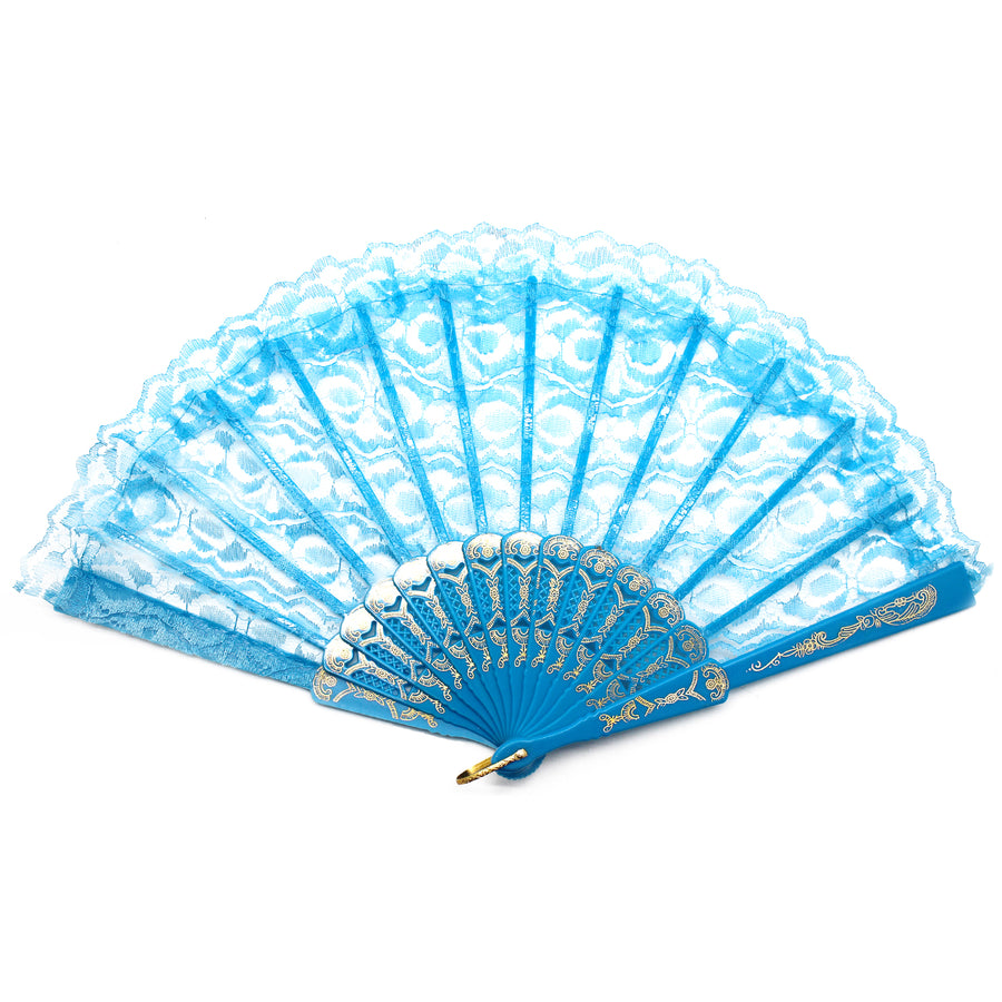 Lace Fan (Light Blue)