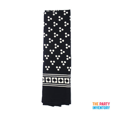 Black & White Polka Dot Trio Patterned Bandana