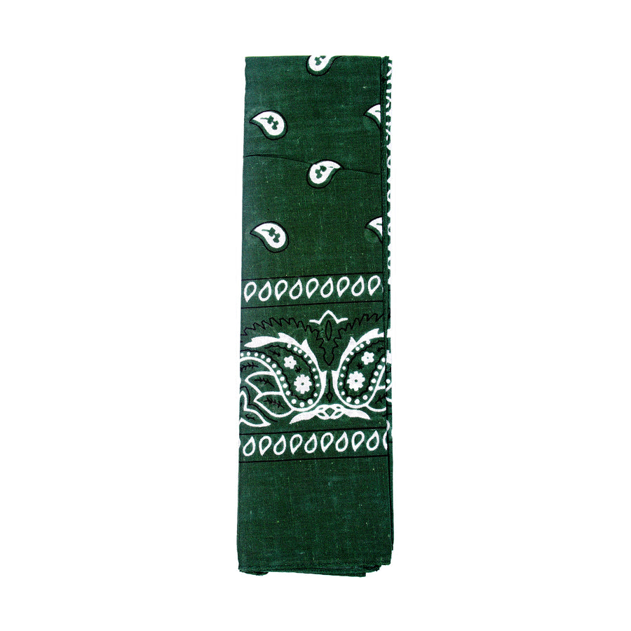 Paisley Bandana (Dark Green)