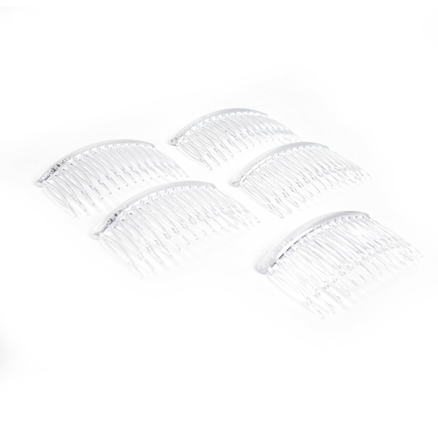 Clear Tooth Hair Comb Clips (5pk)