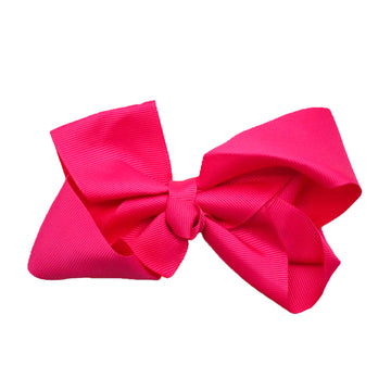 Bow Hair Clip (Hot Pink)