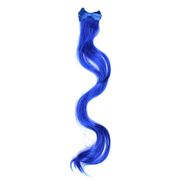Curly Hair Extension with Bow (Blue)