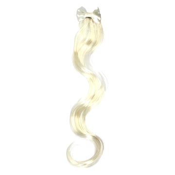 Curly Hair Extension with Bow (Blonde)