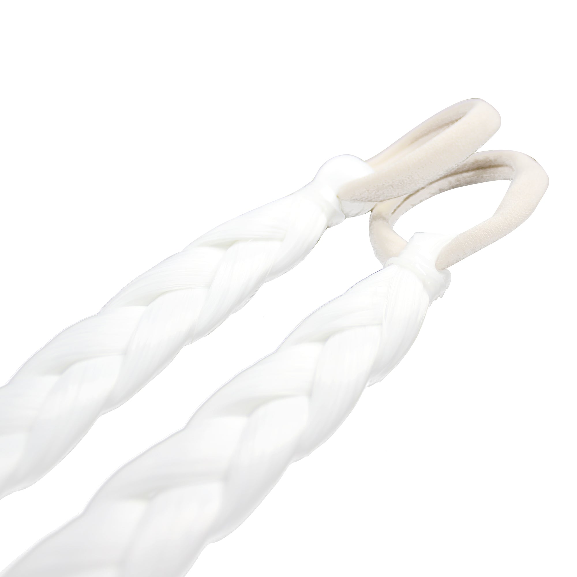 Long Braided Hair Extension (White)
