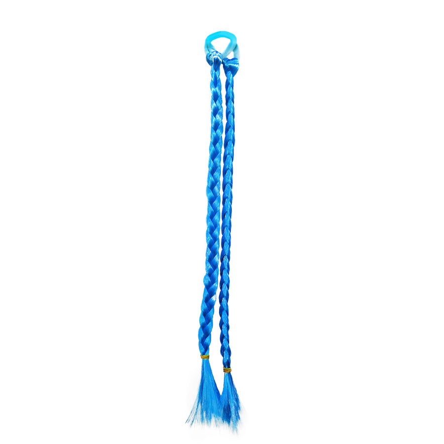 Long Braided Hair Extension (Light Blue)