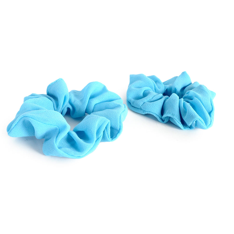 Fluro Blue Hair Scrunchie (2pk)