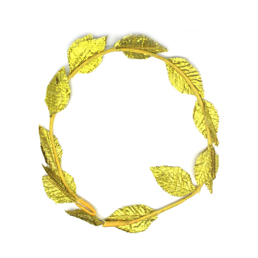 Gold Leaf Wreath Headpiece