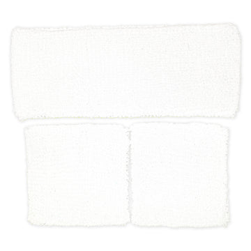 Sweatband & Wristband Set (White)