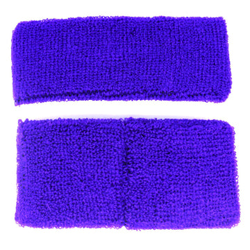Sweatband & Wristband Set (Purple)
